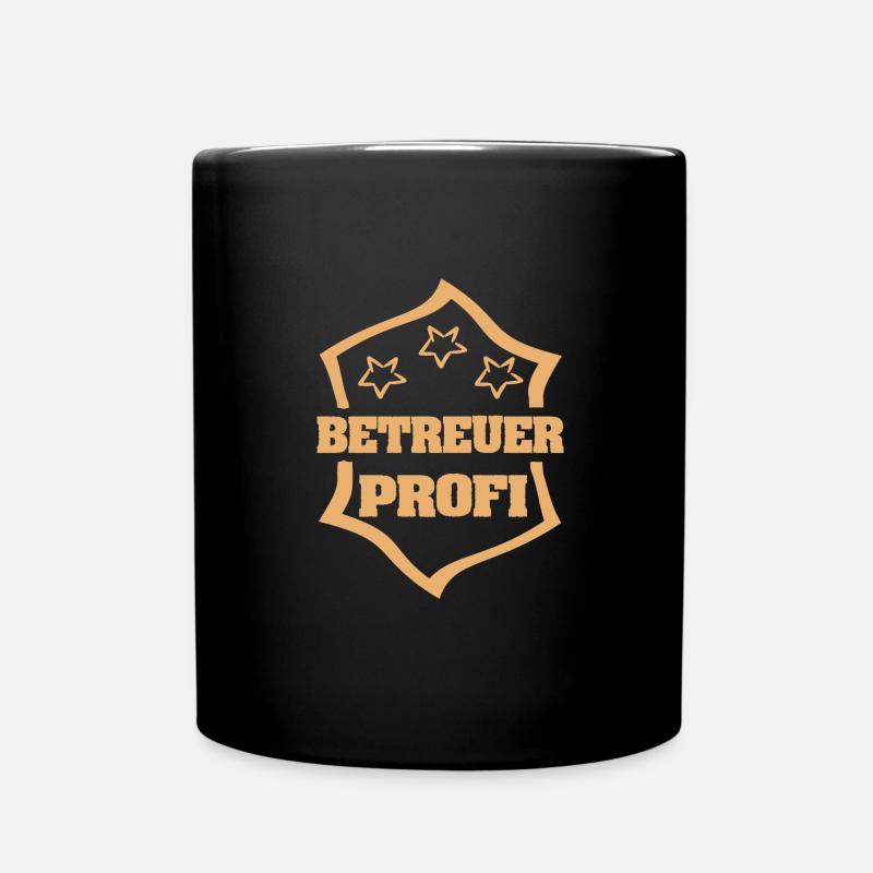 Betreuer als Beruf - Tasse einfarbig - Schwarz