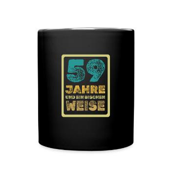 Weisheit 59 - Tasse einfarbig - Schwarz - Vorne