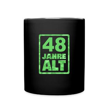 48 - Tasse einfarbig - Schwarz - Vorne