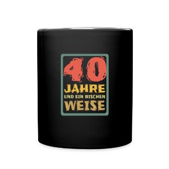 40 - Full Colour Mug - black - Front