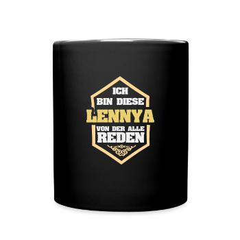 Lennya - Tasse einfarbig - Schwarz - Vorne