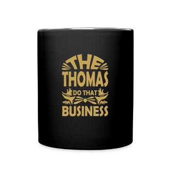Nom : Thomas - Mug uni - noir - Devant