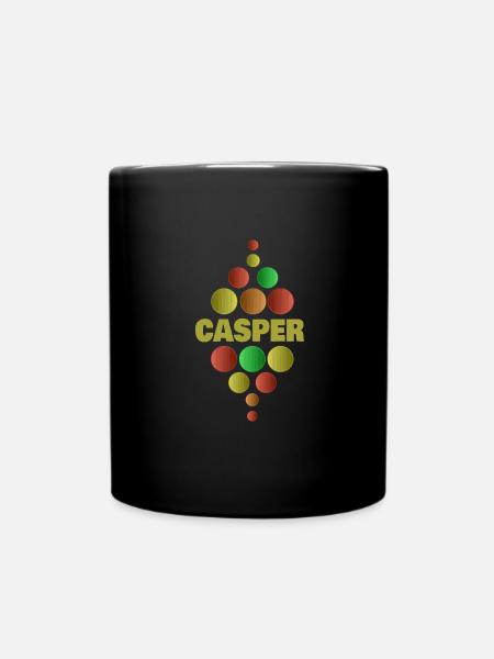 Casper als Erstklässler - Tasse einfarbig - Schwarz