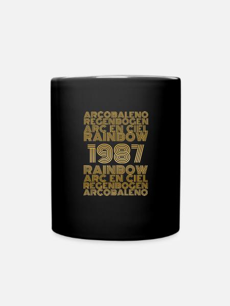 Rainbow 1987 - Tasse einfarbig - Schwarz