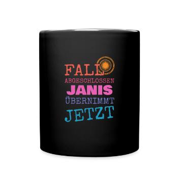 First name Janis - Full Colour Mug - black - Front