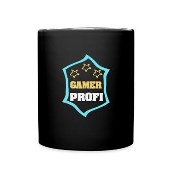 Beruf Gamer - Tasse einfarbig - Schwarz - Vorne