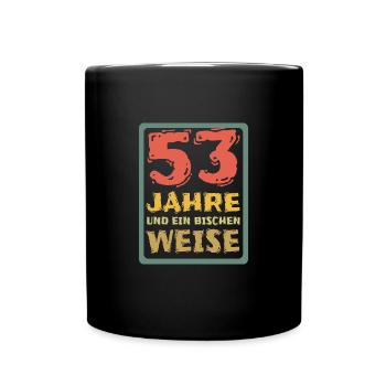 Age 53 - Full Colour Mug - black - Front