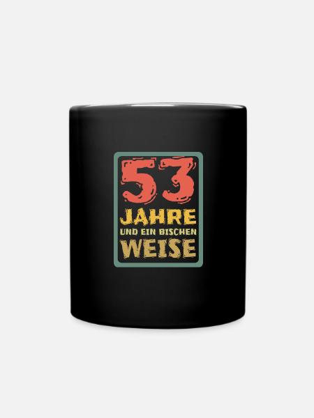 Alter 53 - Tasse einfarbig - Schwarz