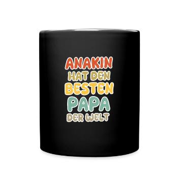 Bébé Anakin - Mug uni - noir - Devant