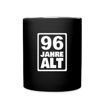 Alter 96 - Tasse einfarbig - Schwarz - Vorne