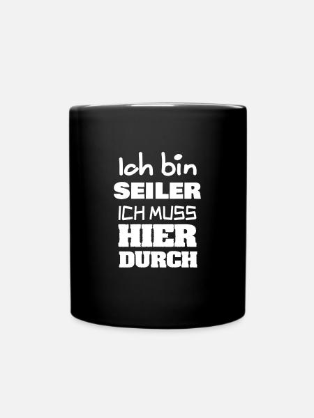 Geschenk für Seiler - Tasse einfarbig - Schwarz
