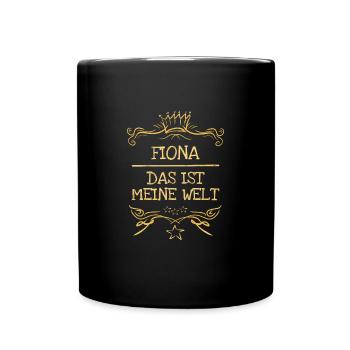 Fiona comme prénom de fille - Mug uni - noir - Devant