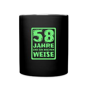 58 - Tasse einfarbig - Schwarz - Vorne