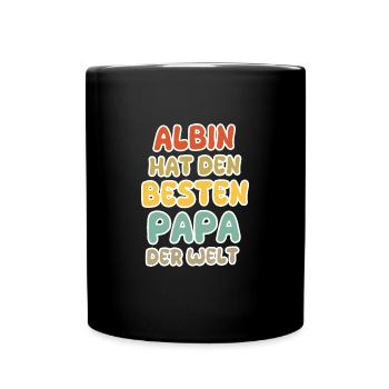 Albin as a baby - Full Colour Mug - black - Front