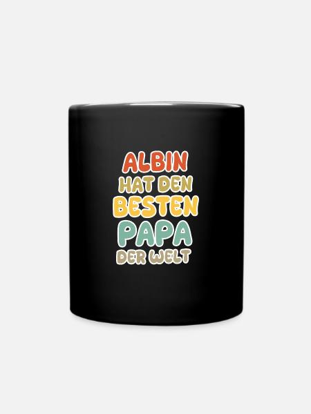 Albin als Baby - Tasse einfarbig - Schwarz