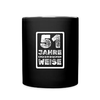 51 - Tasse einfarbig - Schwarz - Vorne