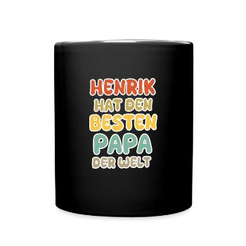 Cadeau pour Henrik - Mug uni - noir - Devant