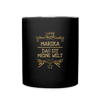 Nom de jeune fille Marika - Mug uni - noir - Devant
