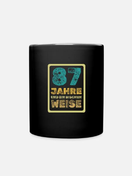 Spruch 87 - Tasse einfarbig - Schwarz
