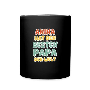 Bébé Anina - Mug uni - noir - Devant