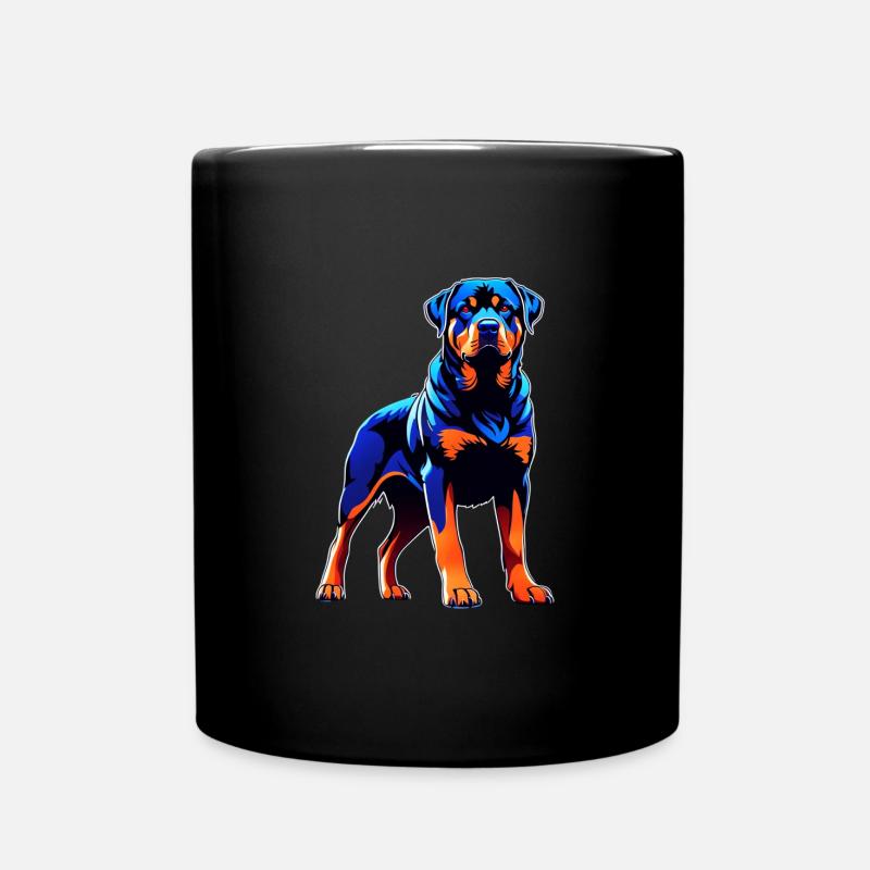 Design de survie expressif Rottweiler - Mug uni - noir