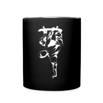 Planche à roulettes - Mug uni - noir - Devant
