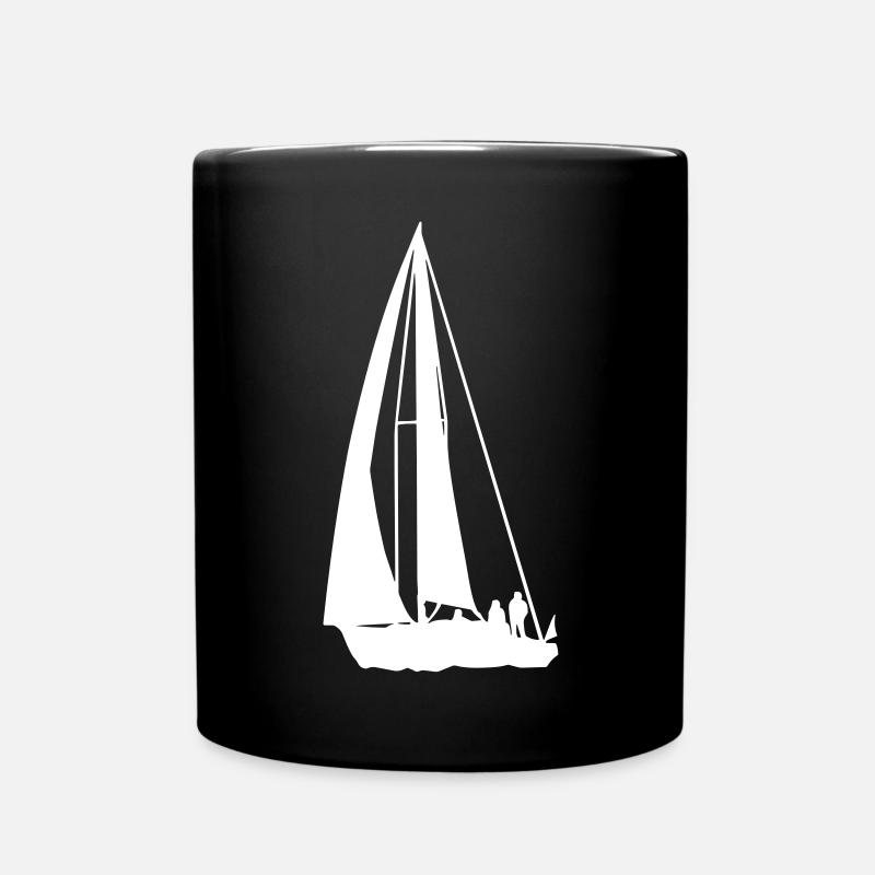 Segeln - Segelboot - Segelturn - Tasse einfarbig - Schwarz