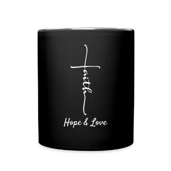 Christianity Christian Believer Love Gift - Full Colour Mug - black - Front