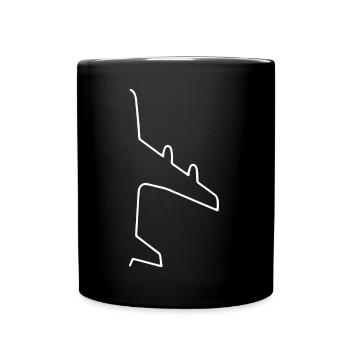Airplane - air show - Full Colour Mug - black - Front