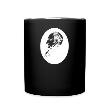 Goethe - Tasse einfarbig - Schwarz - Vorne