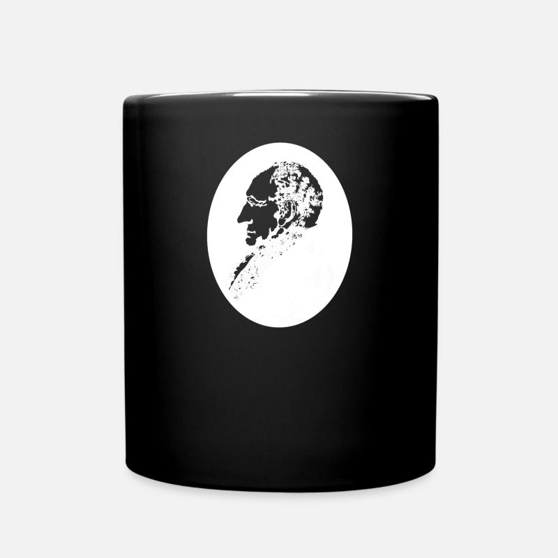 Goethe - Tasse einfarbig - Schwarz