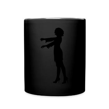 Zombie Frau - Zombie woman - Zombie Mom - Mug uni - noir - Devant