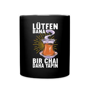 Türkei Türkisch - Tasse einfarbig - Schwarz - Vorne