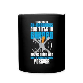 Profession de mécanicien Mécanicien automobile Voiture Drôle de dicton - Mug uni - noir - Devant