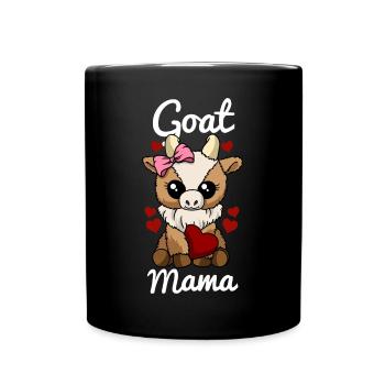 Chèvre Maman Coeur Chèvres Amour Chèvre Maman - Mug uni - noir - Devant