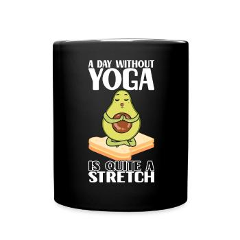 Avocado Toast - Tasse einfarbig - Schwarz - Vorne