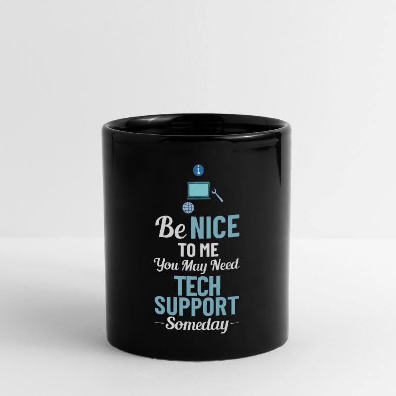 Tech Support IT Technischer Hilfe Helpdesk Tasse einfarbig