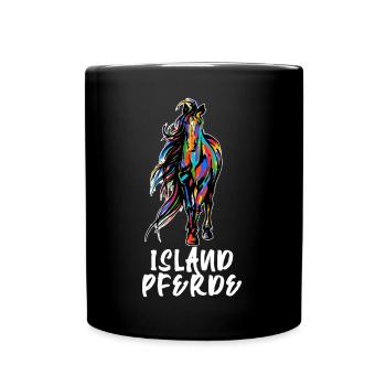 Cool Chevaux islandais Chevaux étalons Dire l’amour des chevaux - Mug uni - noir - Devant