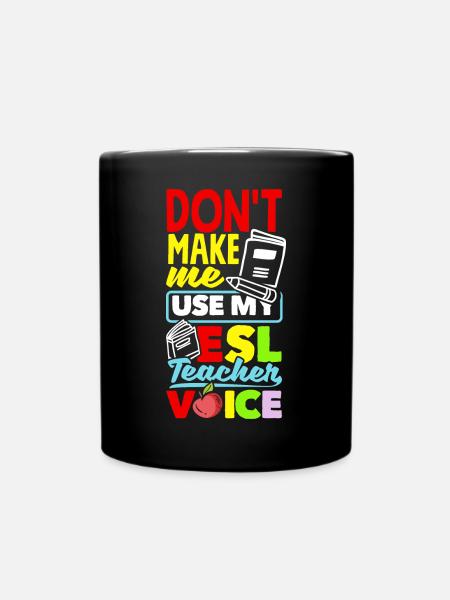 Professeur d’anglais langue ESL Linguiste Enseignement multilingue - Mug uni - noir