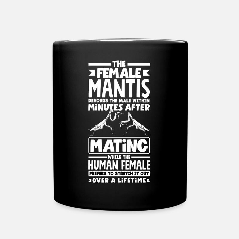 Praying Mantis Insect Bug Collector - Tasse einfarbig - Schwarz