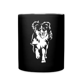 Australian Shepherd "Black Edition" - Full Colour Mug - black - Front