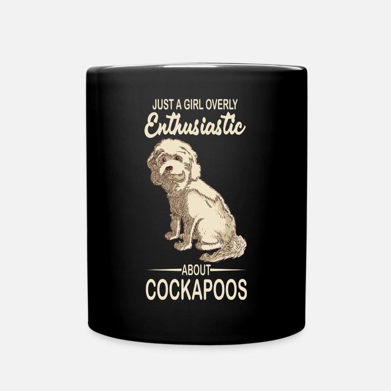 Cockapoo - Tasse einfarbig - Schwarz