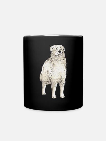 Chien de montagne pyrénéen Patou Chien Cadeau - Mug uni - noir