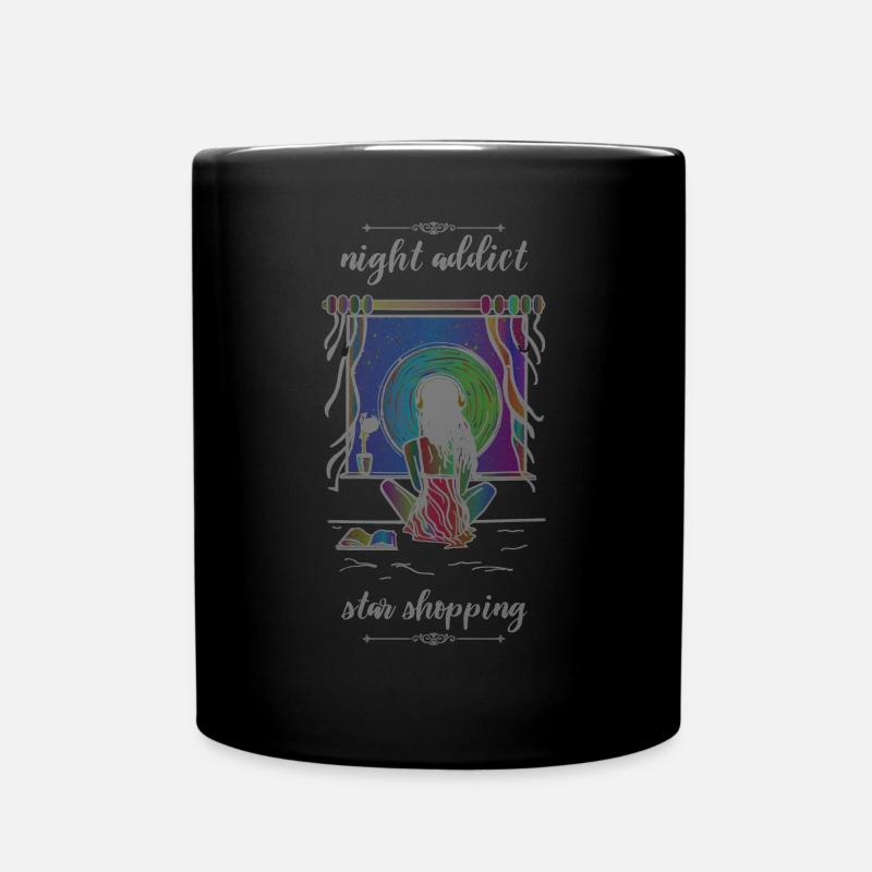 night addict - Full Colour Mug - black