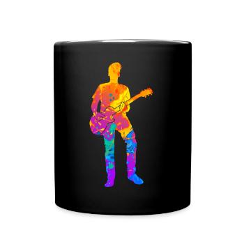 Guitar Guitarist Guitar Player Musician Gift - Full Colour Mug - black - Front