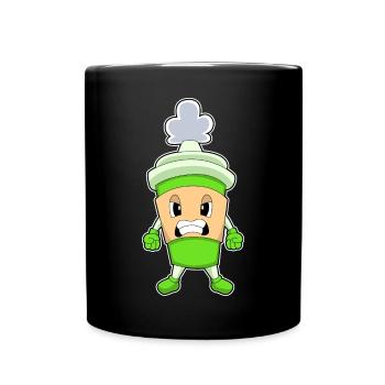 Coffee to go Becher - Tasse einfarbig - Schwarz - Vorne