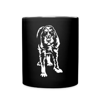 Griffon Bleu de Gascogne « Black Edition » - Mug uni - noir - Devant