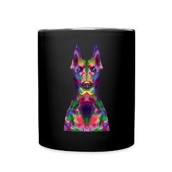 Doberman Pinscher Chien Dobie - Mug uni - noir - Devant