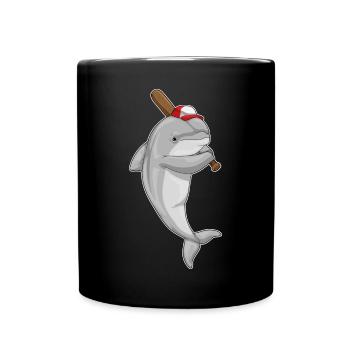 Dolphin Baseball Baseball Bats - Mug uni - noir - Devant