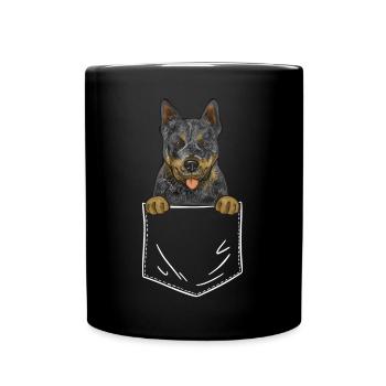 Australian Cattle Dog Red Blue Heeler - Full Colour Mug - black - Front